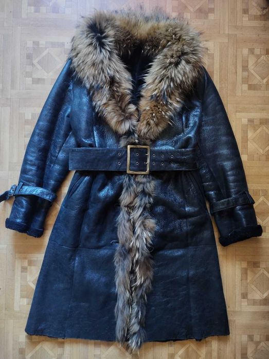 Женская натуральная дубленка 44-46 р