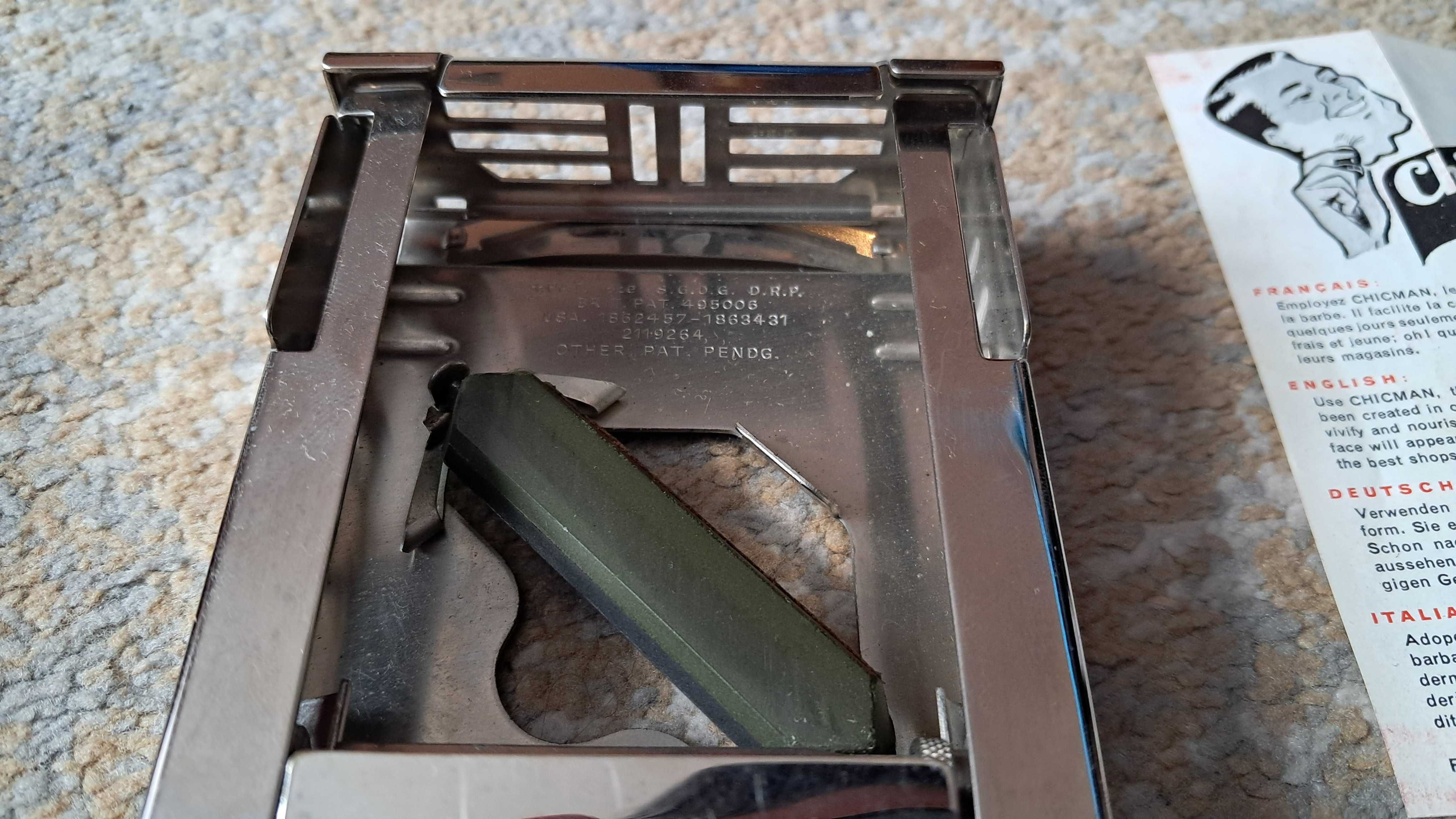Ostrzałka do żyletek Allegro vintage lata 60 70