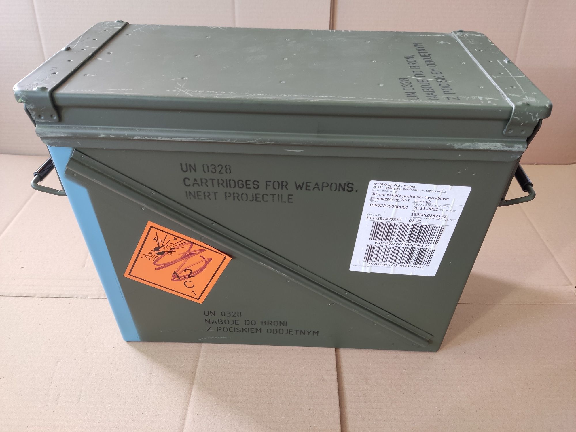Skrzynka amunicyjna hermetyczna 30x173 Rosomak NATO