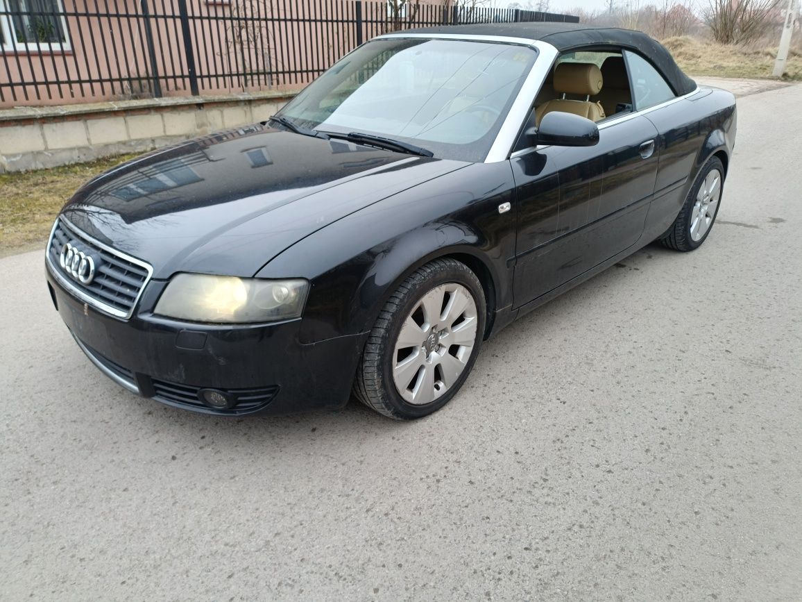 Audi a4 B6 1.8 t bfb hbd cabrio lz9w maska zderzak klapa drzwi bło