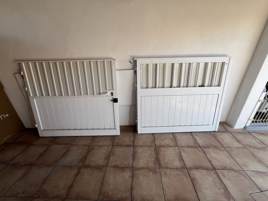 Portao aluminio branco