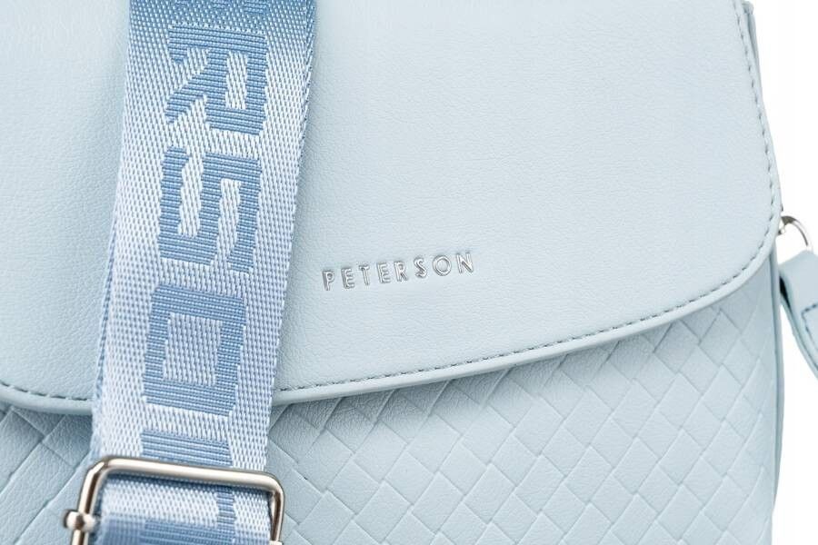 listonoszka damska ze skóry ekologicznej na szerokim pasku - peterson