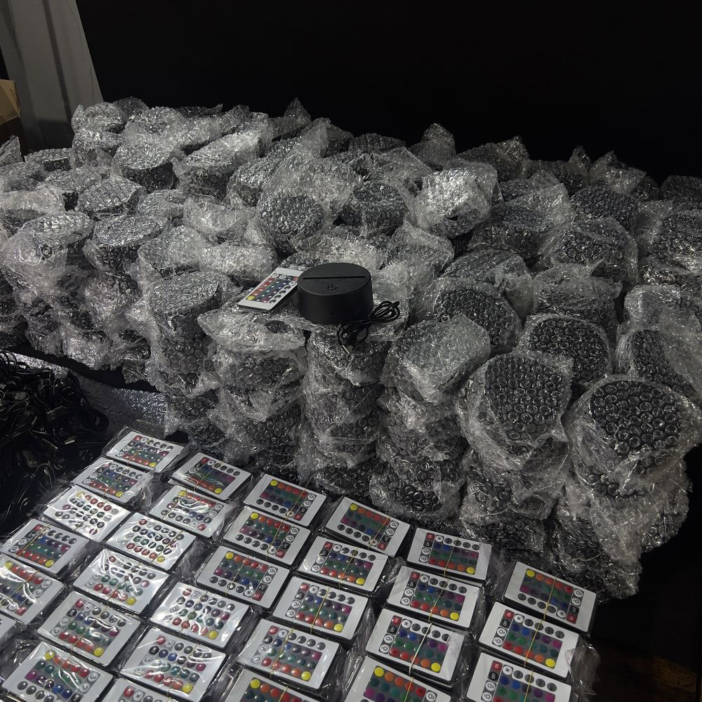 300x Lampka podkładka baza pod grawer 3D LED