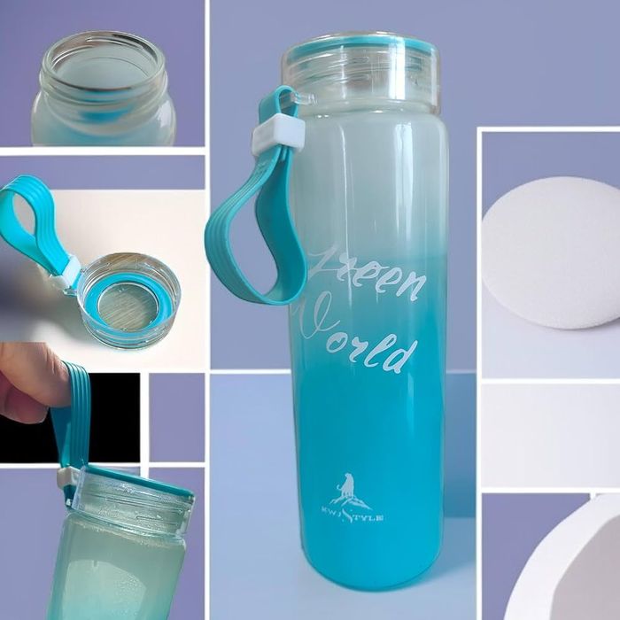 Butelka na wodę, ze szkła gradientowego 400 ML