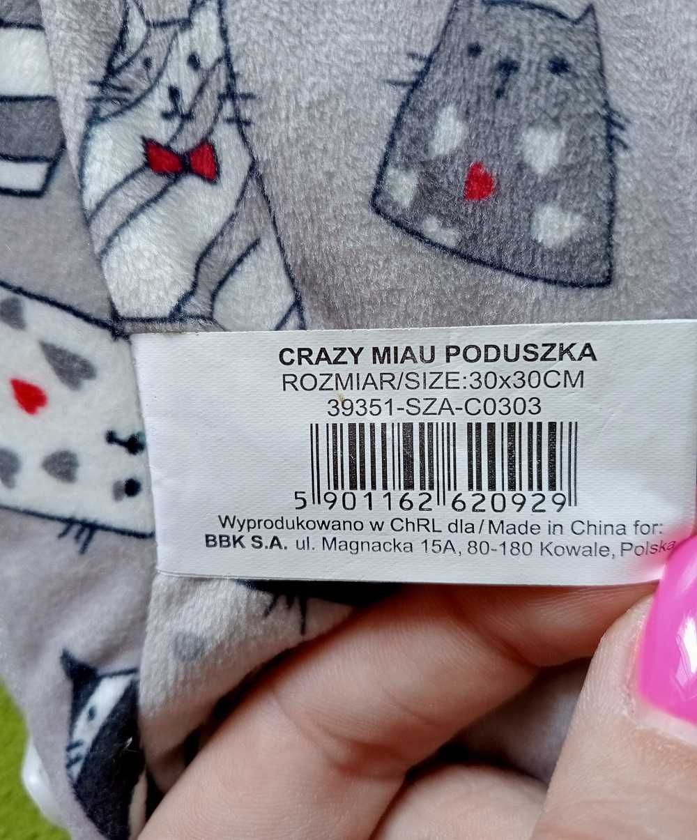 poduszka rożek w koty