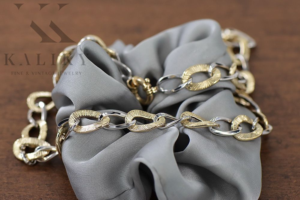 Złota bransoletka 14k 585 włoska Fantazy Pancerka cfb025yw Wrocław