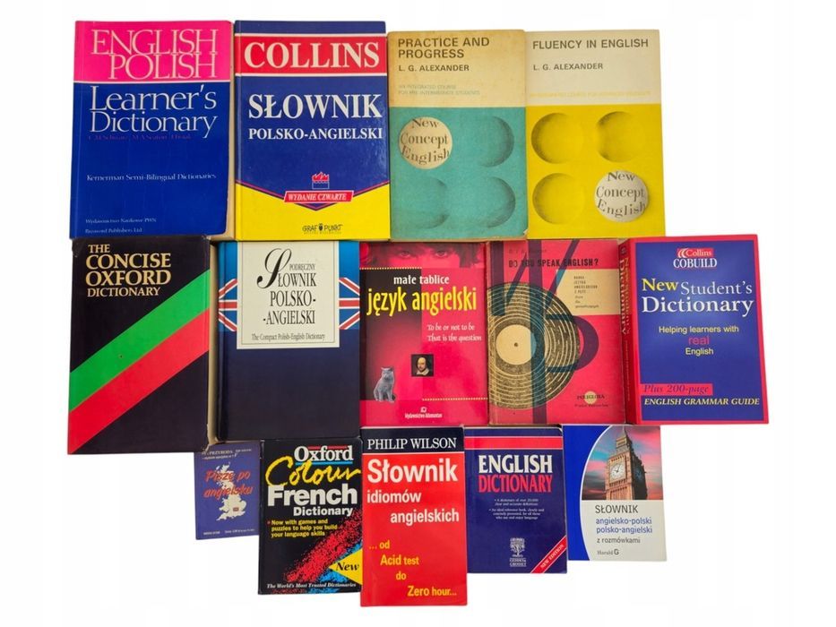 14x Słowniki angielski polski Oxford Collins Fluency