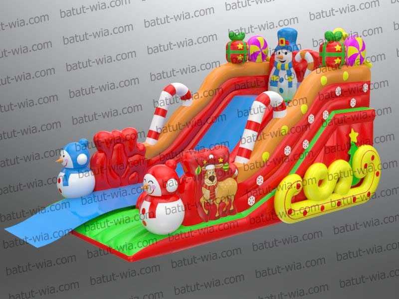 Надувна гірка Веселе Різдво 4м