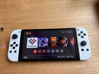 Nintendo switch oled 256gb ігри, чохол, джойстик