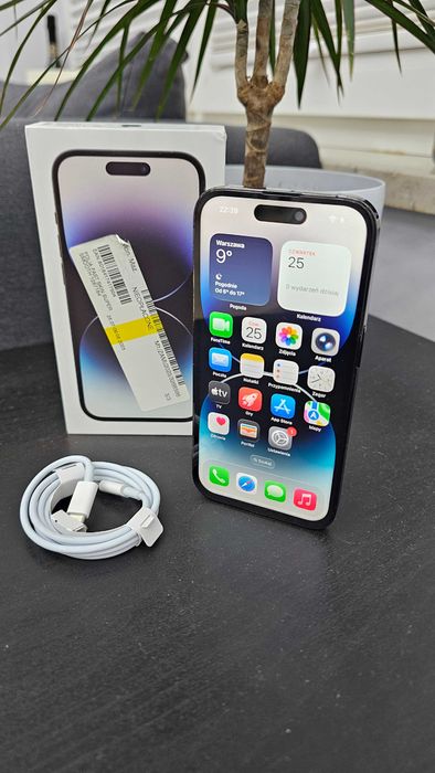 iPhone 14 Pro - Czarny - 256Gb - 88% Kondycji - Bardzo zadbany