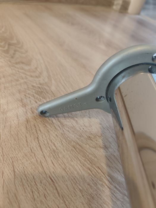 Metalowa noga do stołu blatu chrom Gamet 70 cm podstawa rura  Rzeszów