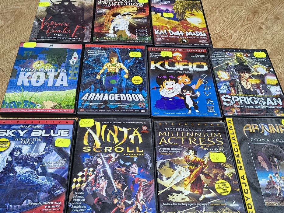 Filmy dvd anime stan ndb