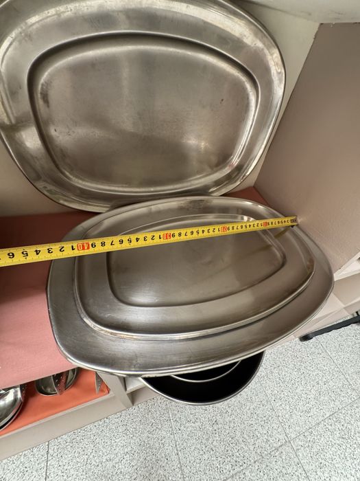 Travessas inox grandes
