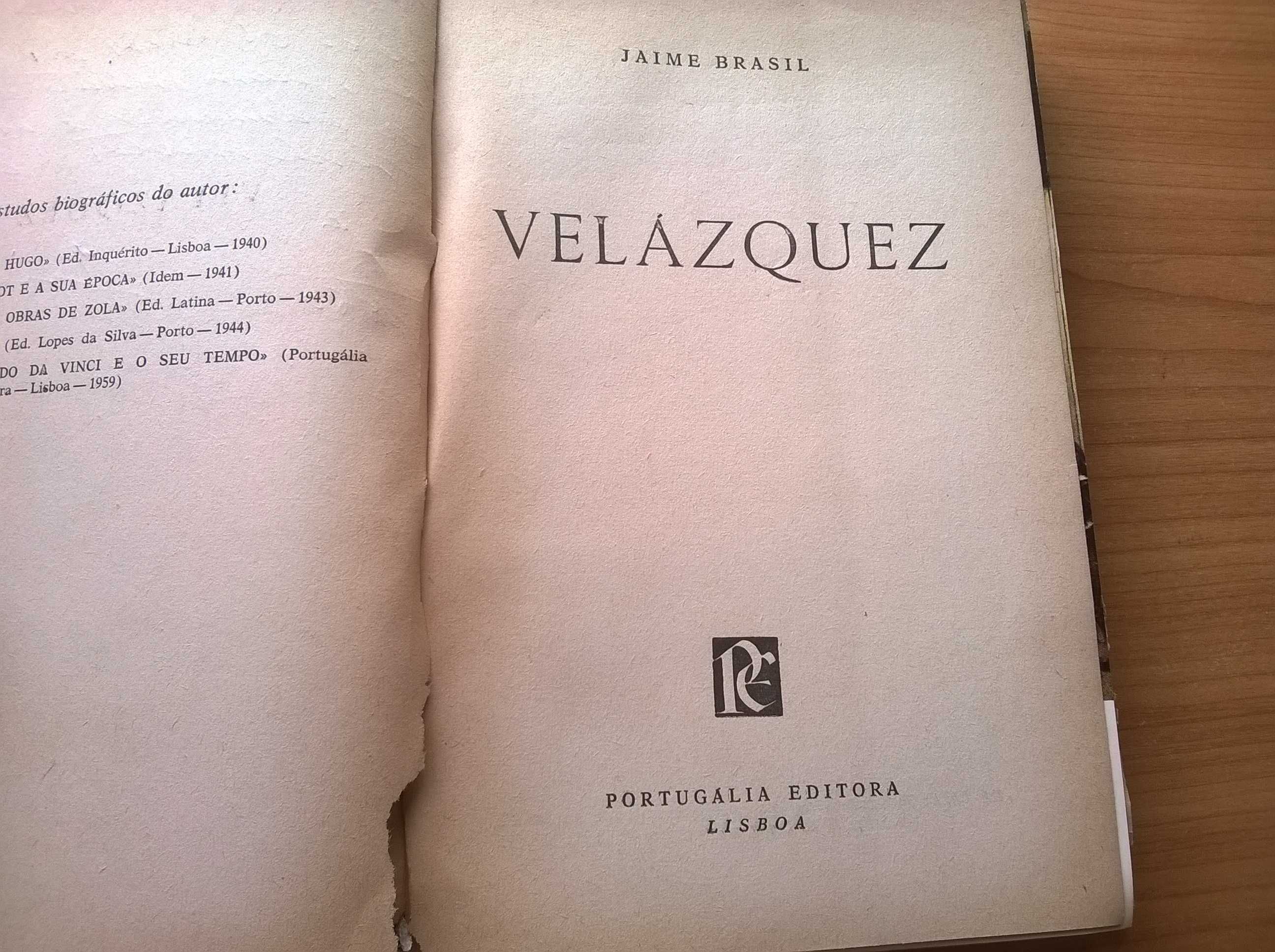 "Velásquez" (1.ª ed. 'autografado') - Jaime Brasil