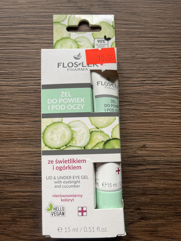 Żel do powiek i pod oczy ze świetlikiem i ogórkiem 15 ml - Floslek