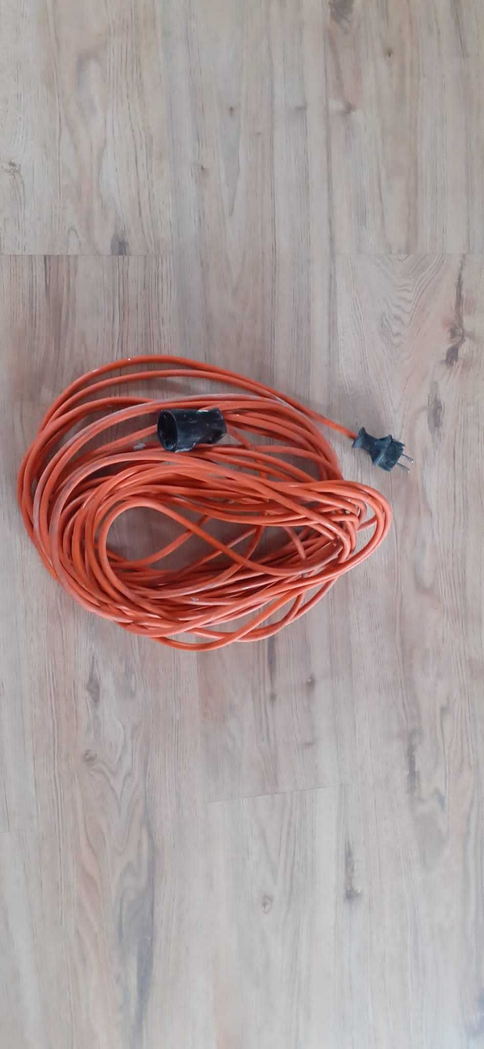Przedłużacz ogrodowy kabel pomarańczowy 20 m