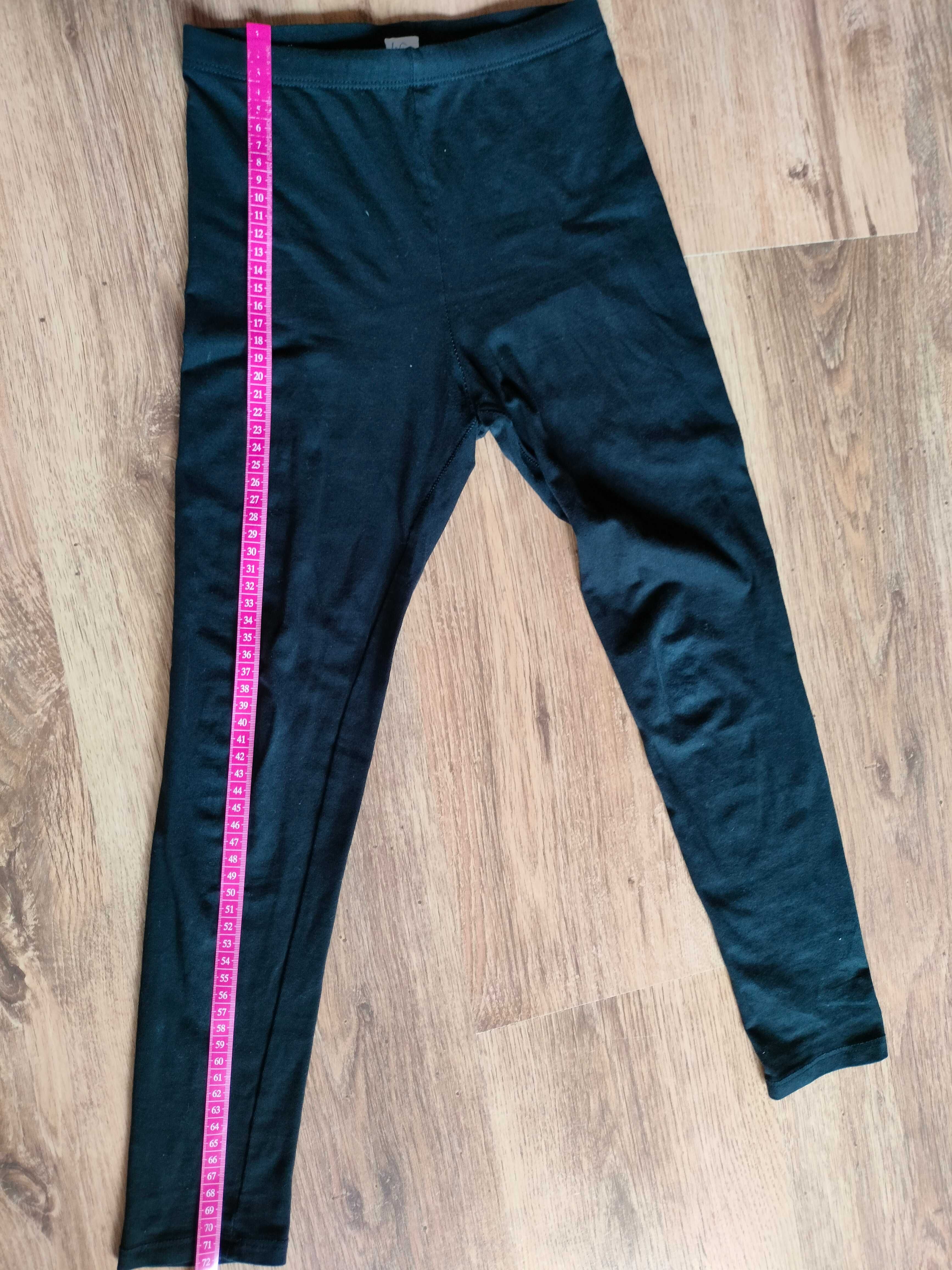 Czarne legginsy H&M 134 cm