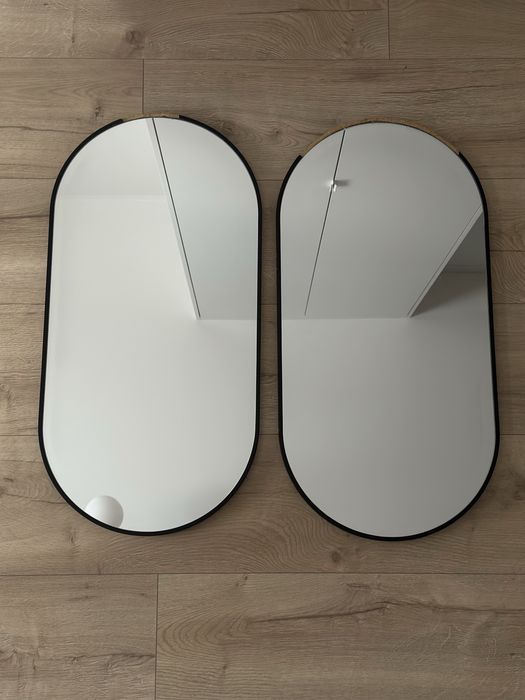 Lustra owalne w ramie