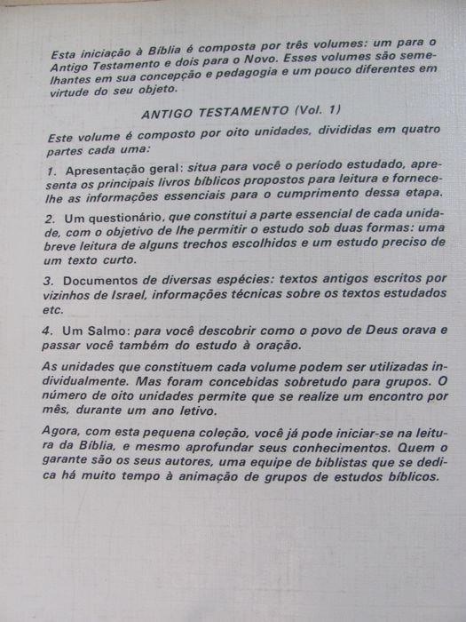 Iniciação à Bíblia - Antigo Testamento