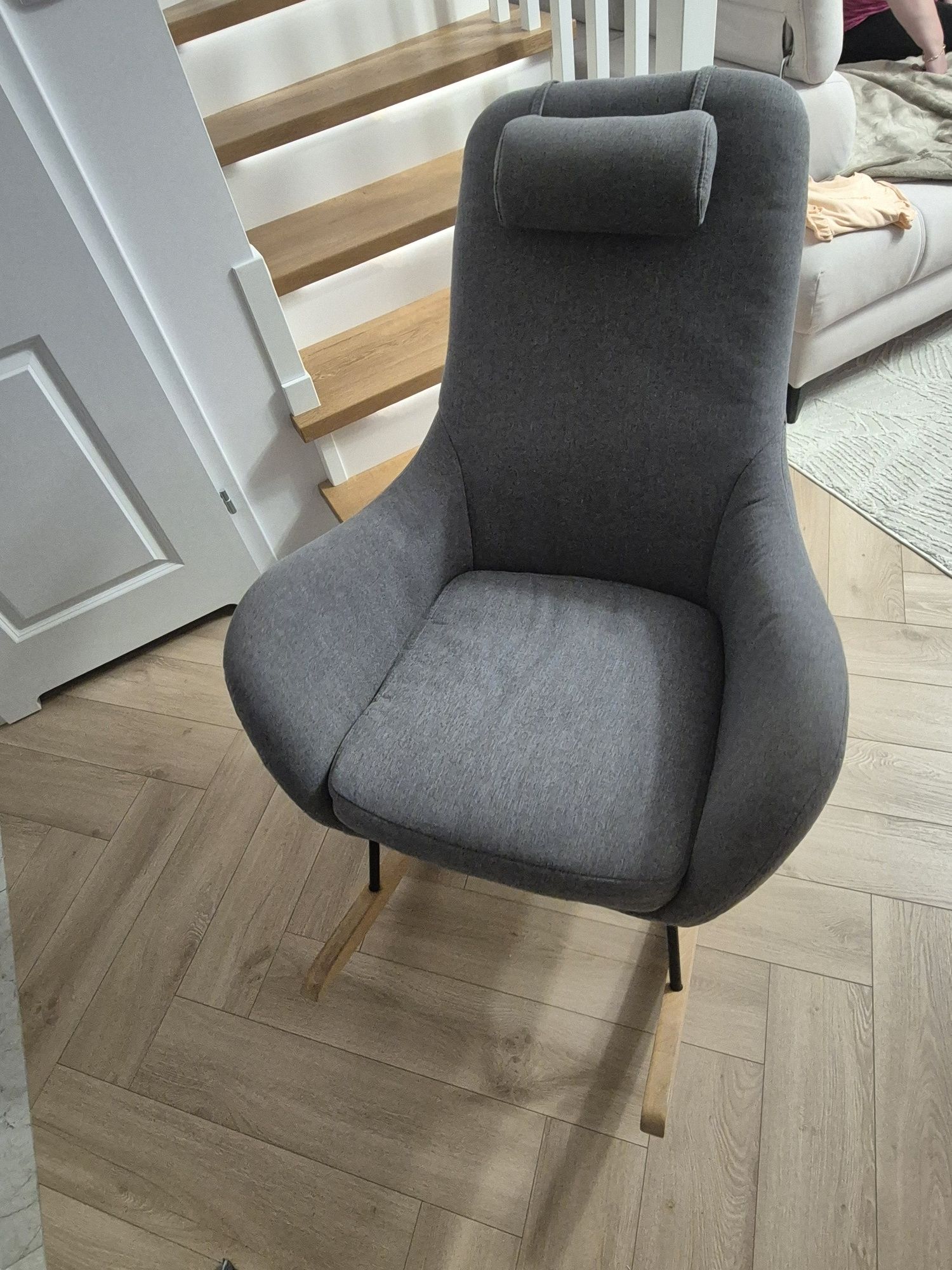Fotel bujany Tolip szary