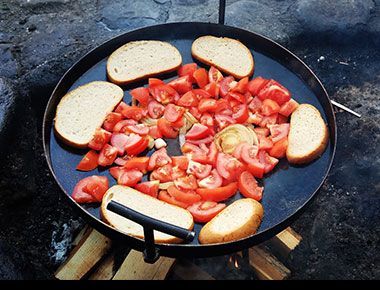 Сковорода для пикника з диска борони от 30см-60см, (крышка и чехол)