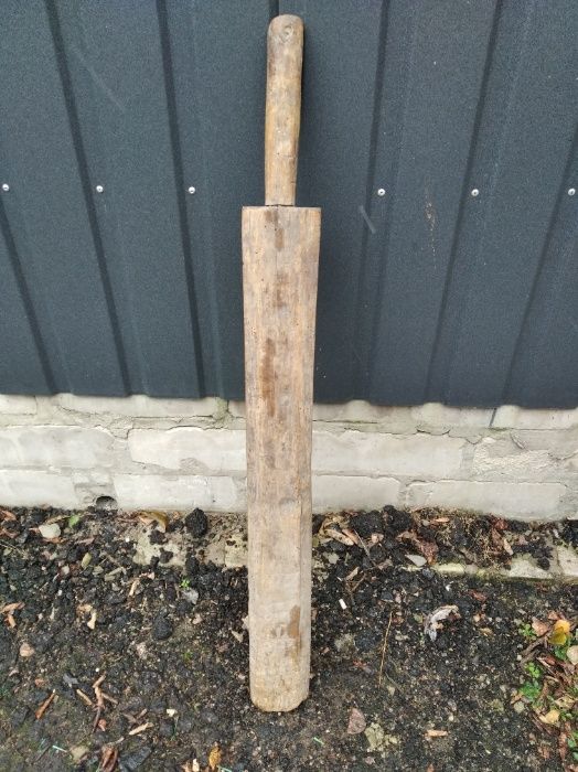 Старинный рубель для глажки стирки утюг деревянный ребрак пральник