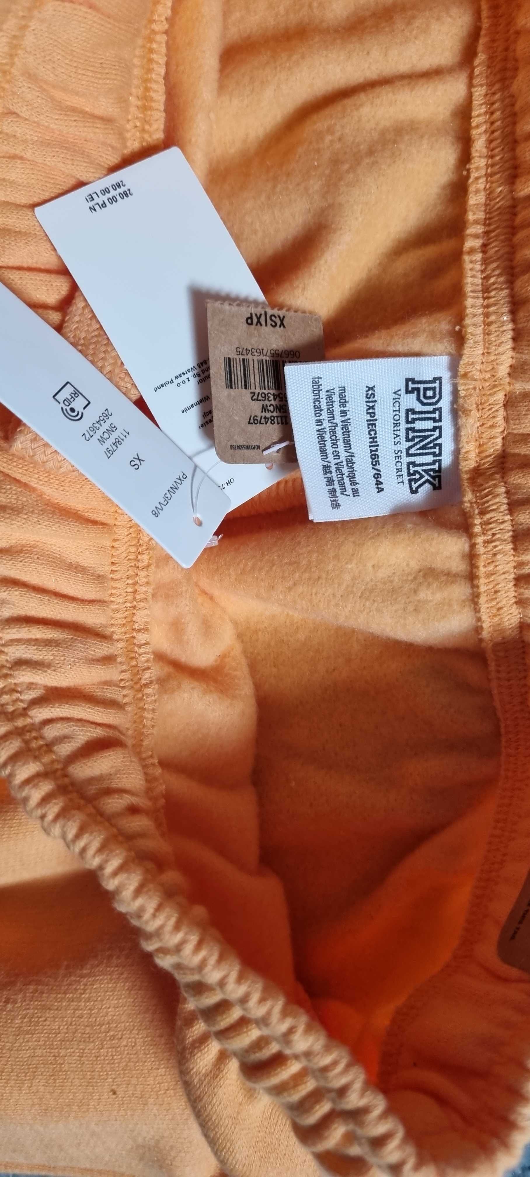 Victoria's Secret PINK spodnie dresowe, cyrkonie r. XS