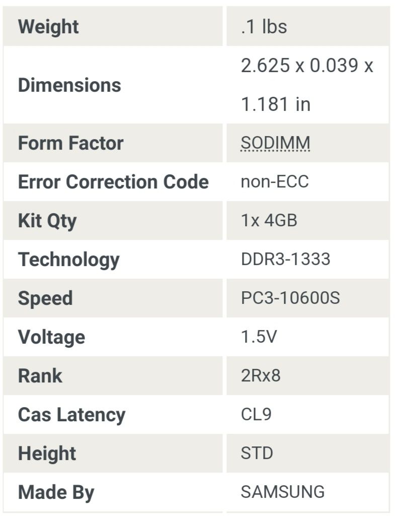 RAM Samsung + Kingston (4Gb + 4Gb)