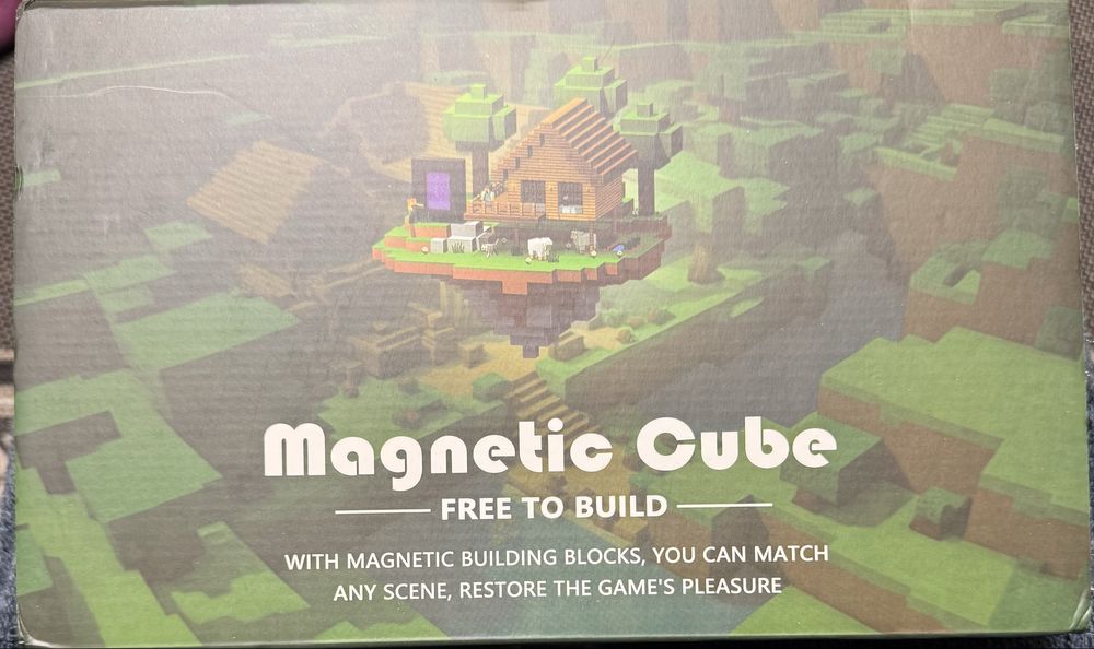 Магнітний конструктор Minecraft, Майнкрафт магніті кубики 100 блоків