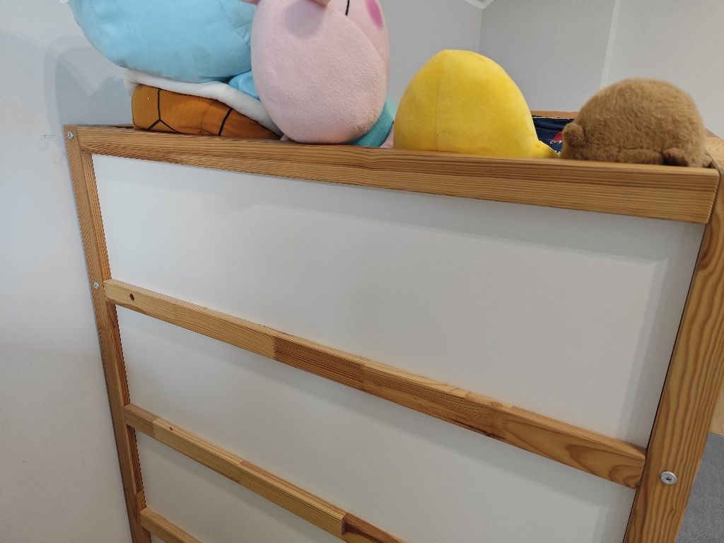 Łóżko piętrowe IKEA KURA + materac. Stan idelany