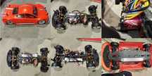 2 Carros RC 1/10 elétricos - XRAY T4 + Futaba T3PK + SNRC R2 + Absima