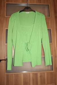 Bluzka damska sweter zielony / limonkowy polskiej firmy Tola L XL
