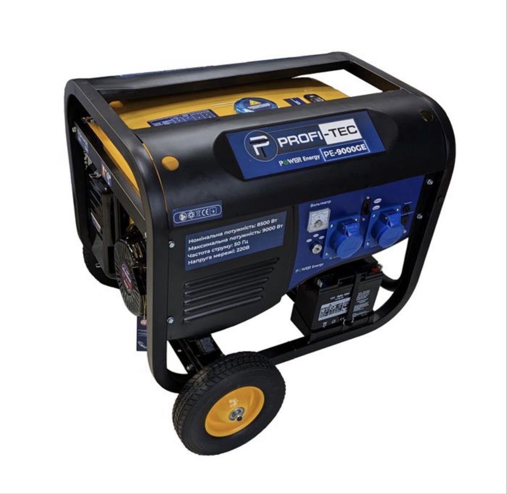 Генератор бензиновый Profi-Tec PE-9000GE(8.0 - 8.5 квт электростартер)