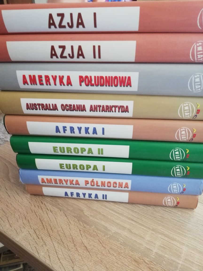 Kolekcja ABC świat kontynenty Azja Ameryka Europa