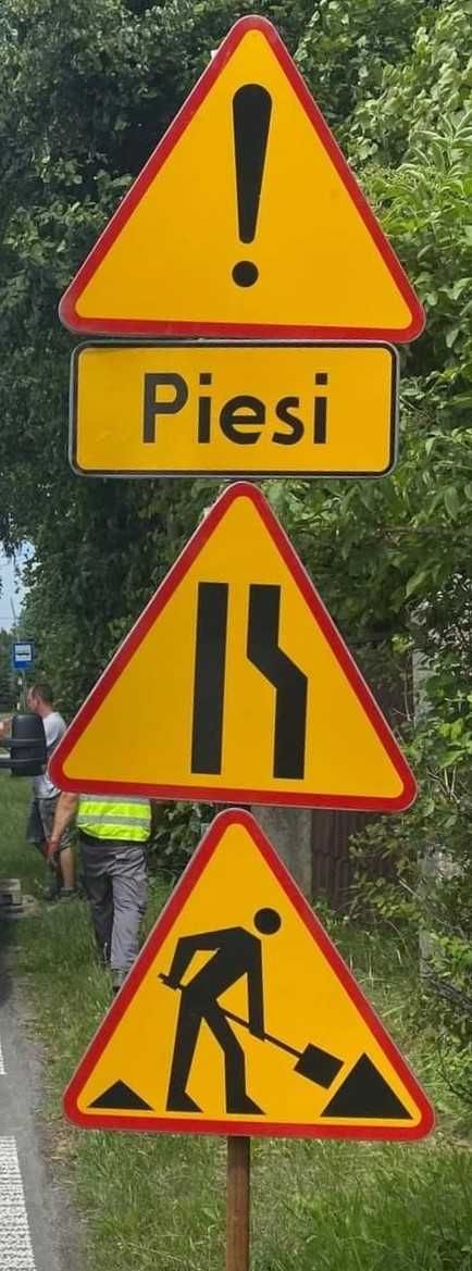 Wynajem wypożyczenie znaków drogowych oznakowania budowlanego Kraków