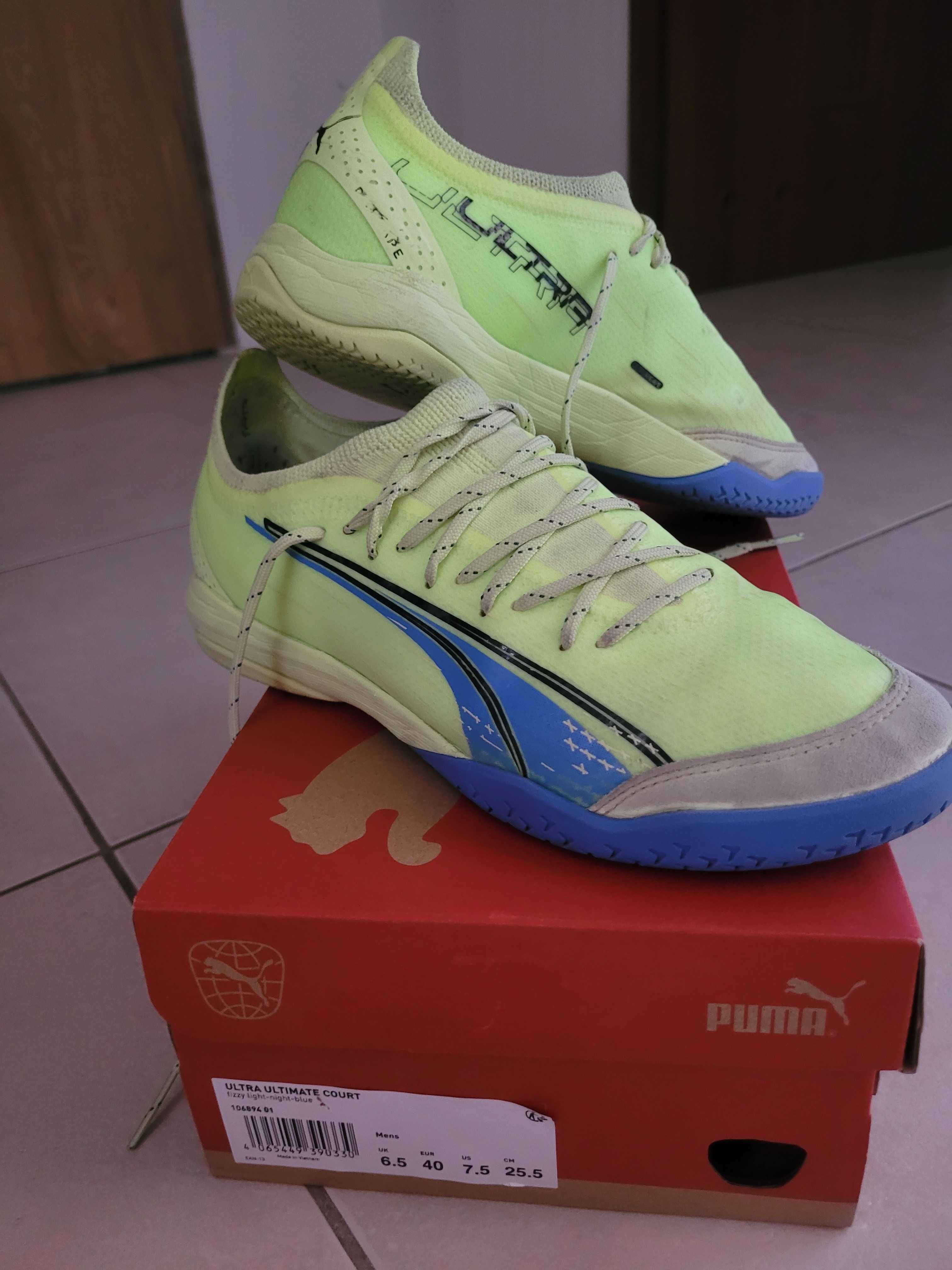 Buty halówki Puma Ultra , rozm. 40, na gwarancji,  stan dobry