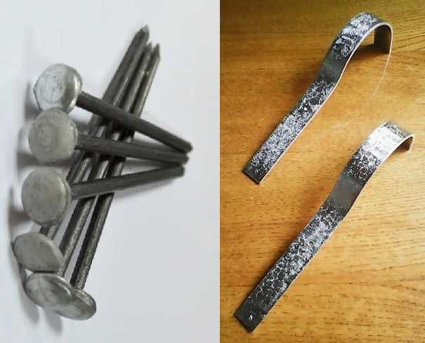 Набір садов. інстументу  5шт. металеві гаки цвяхи шиферні 5mm х 120mm