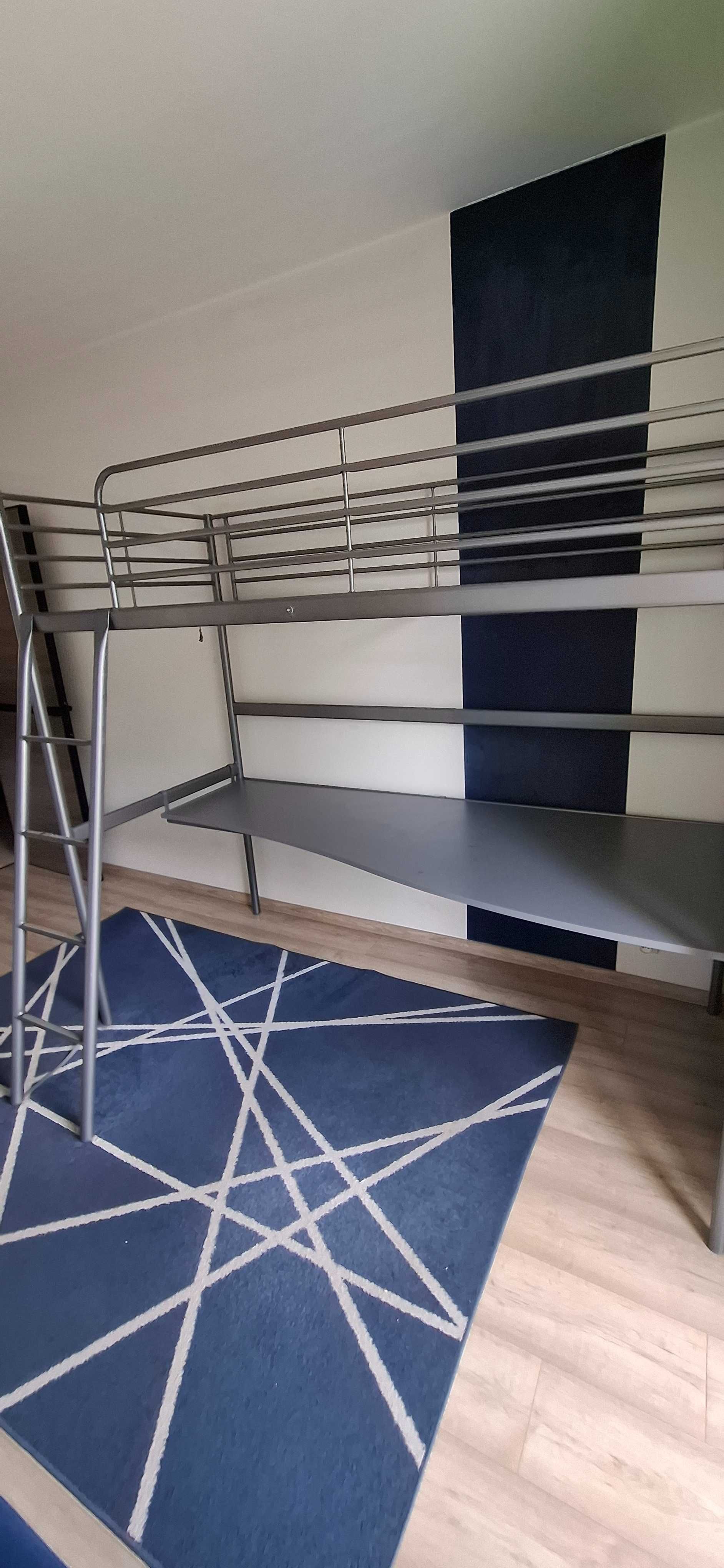 Łóżko piętrowe z biurkiem Svarta (IKEA)