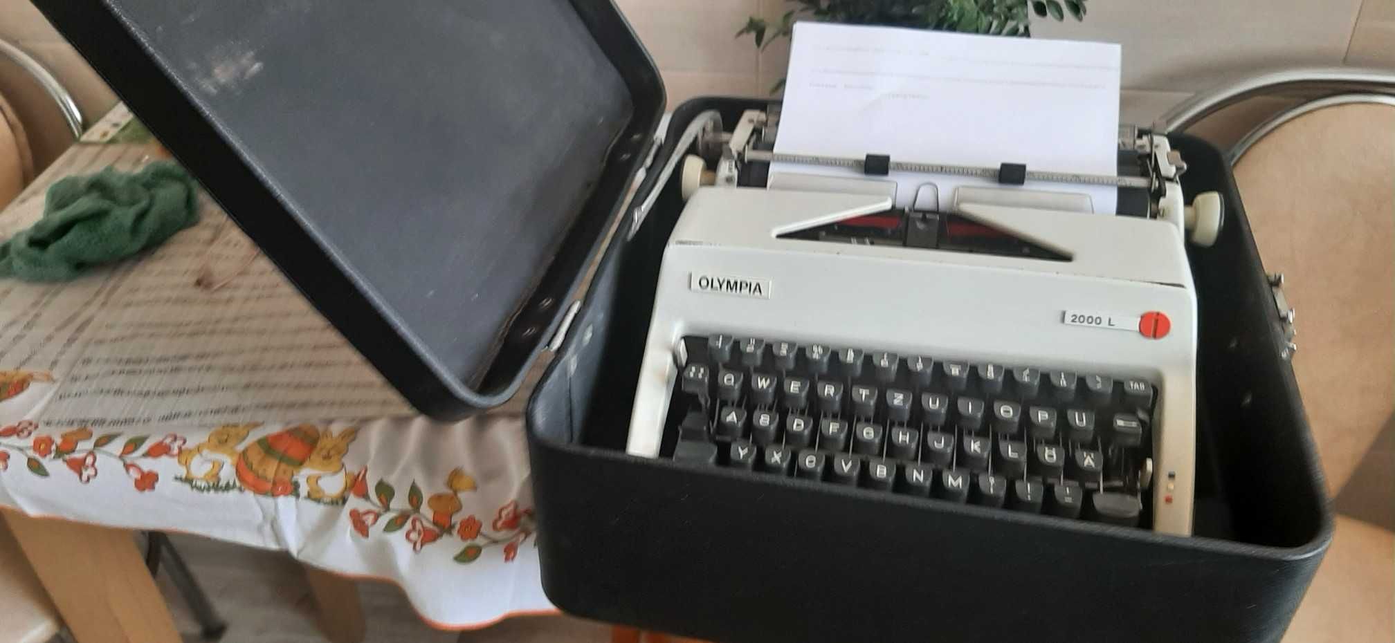 OLYMPIA 2000 L - Walizkowa maszyna do pisania - Vintage-Antyk