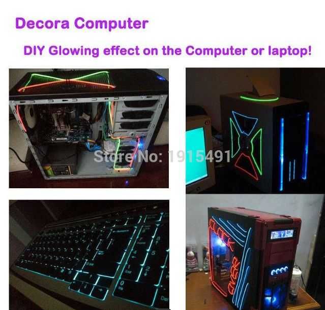 Fio / Luz Neon - Iluminação,Decoração Carros, Casa