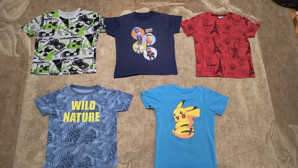 Koszulki, podkoszulek x 5