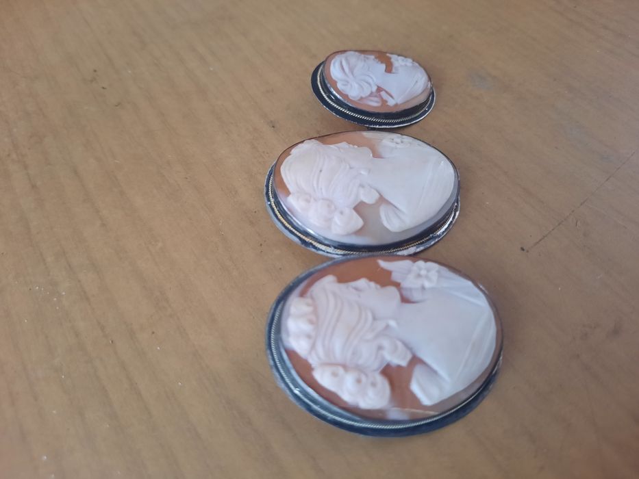 Брошка камея Італія 925п.