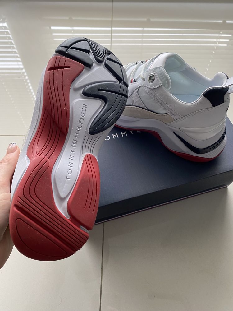 Buty tommy hilfiger nowe koturny skóra 37