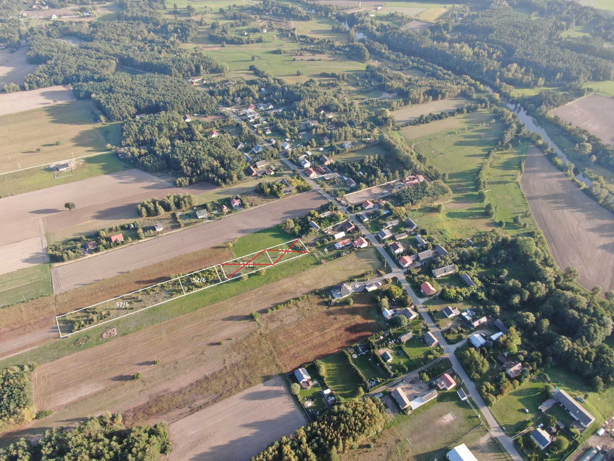 DZIAŁKA Budowlana MPZP802m2 Siedlisko Rzeka Wkra Las Cisza Zadrzewiona
