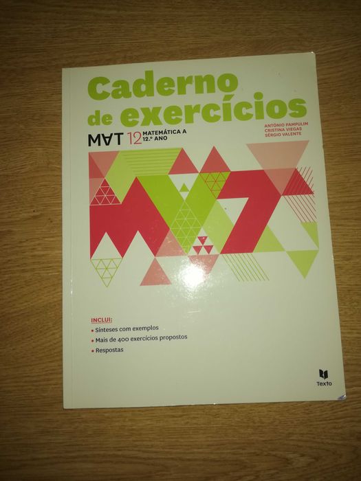Caderno atividades Matemática A - 12º ano Como novo