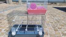 Gaiola de pássaros com divisória + Gaiola de hamster NOVA