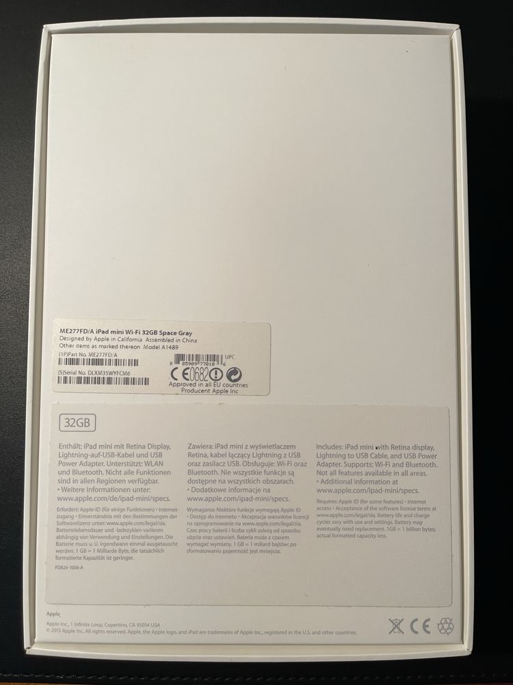 Apple iPad Mini 2 Retina Black 32GB WiFi