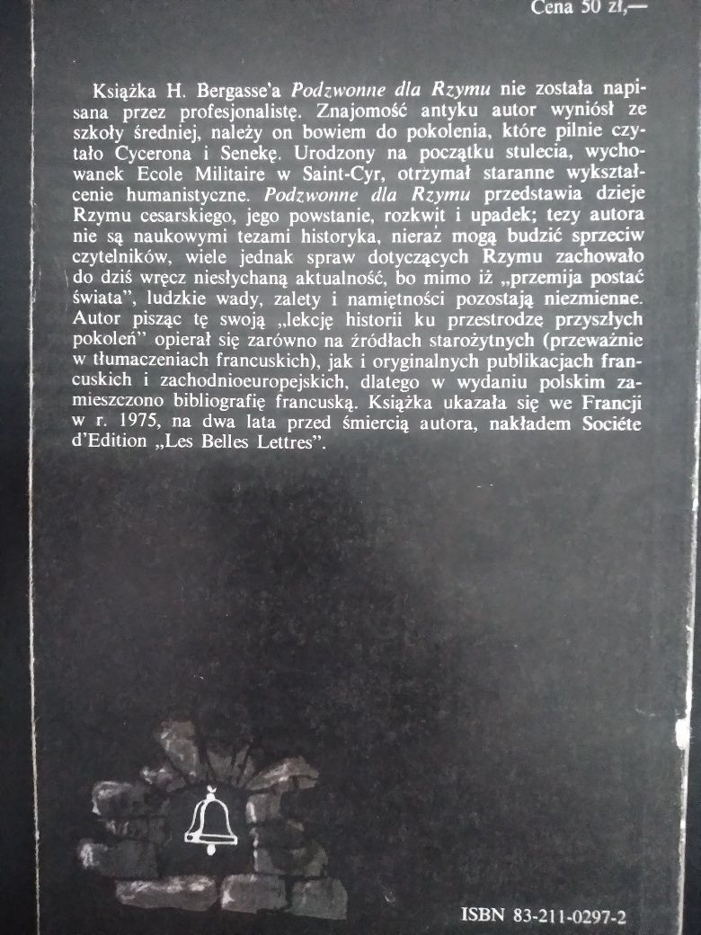 Podzwonne dla Rzymu- Henry Bergasse