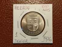 Medalha / token de 1 Denier de 1976 (Herde - 800 anos)