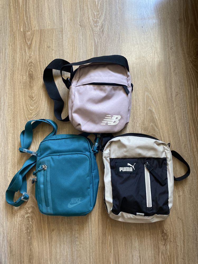 Оригінальні сумки Nike, New Balance, Puma